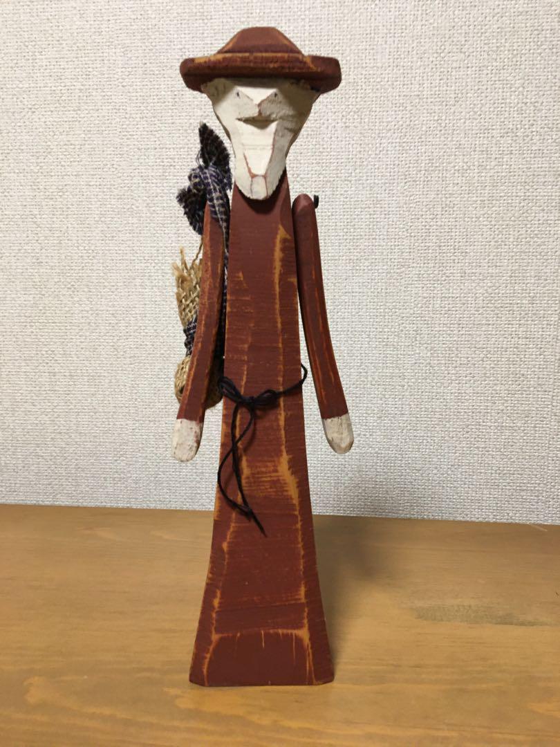 木彫り 鶴一対 中国工芸品