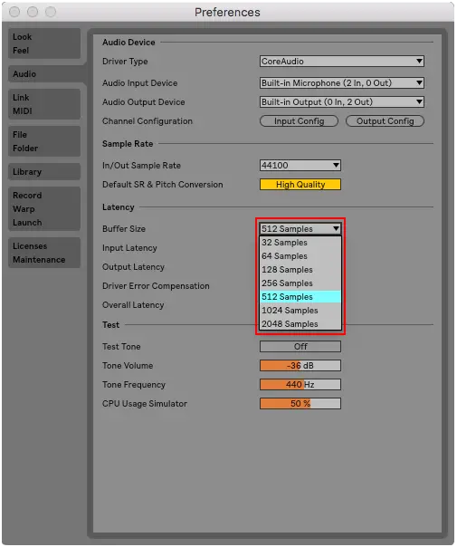 ableton failed to open audio device