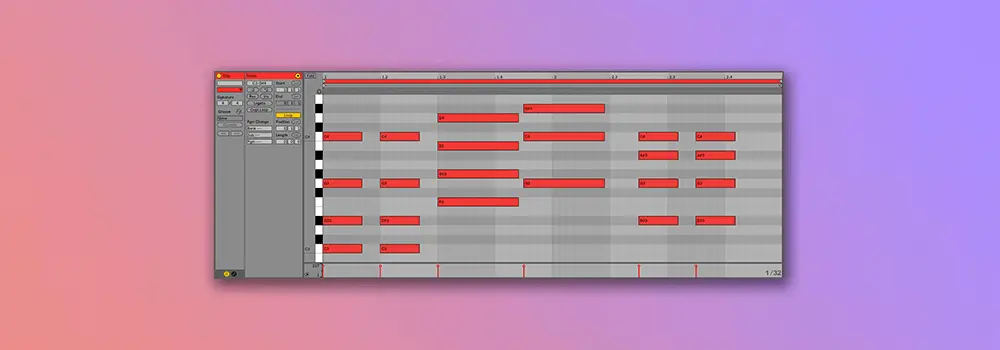 Ableton Piano Roll