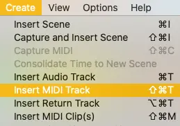 Insert MIDI Track