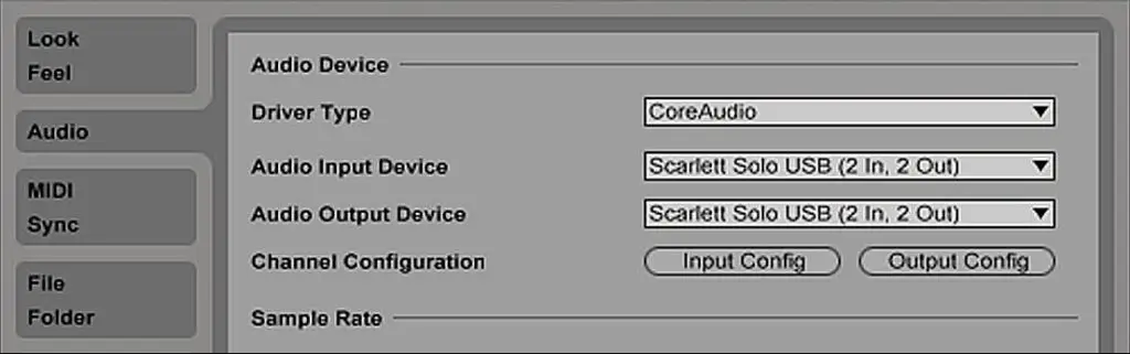 Select Audio Input Device