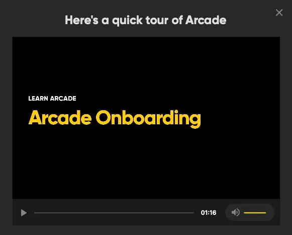 Arcade 2.0 Quick Tour