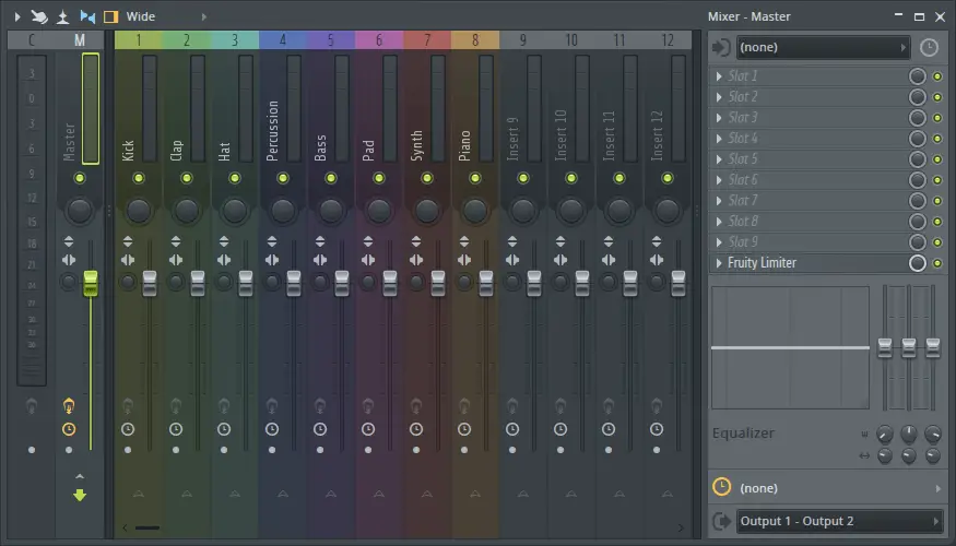 FL Studio Mixer Window