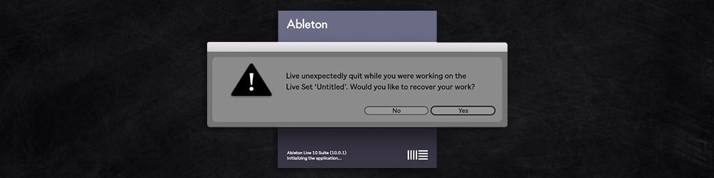 Recover Restore Ableton Live Set Project