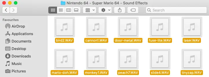 Select Sounds To Import