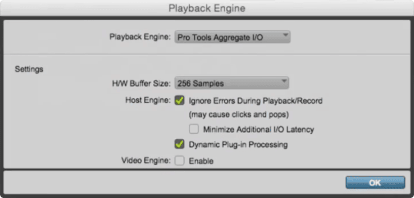 Select Playback Engine