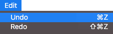 Undo Keyboard Shortcut