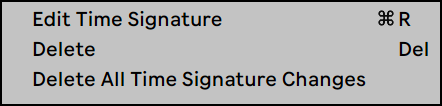 Edit Time Signature Marker