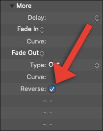 Reverse Audio Region