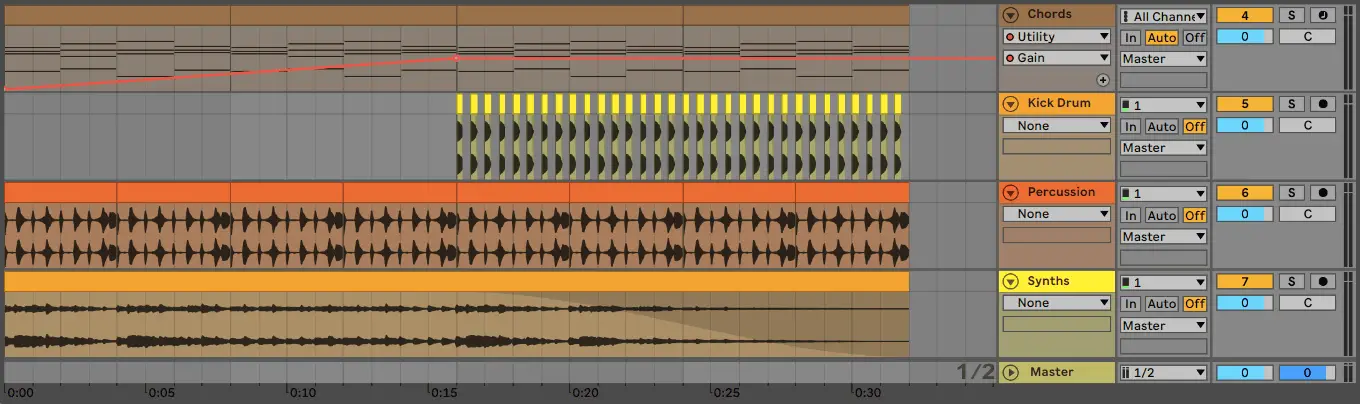 Arrangement View Timeline