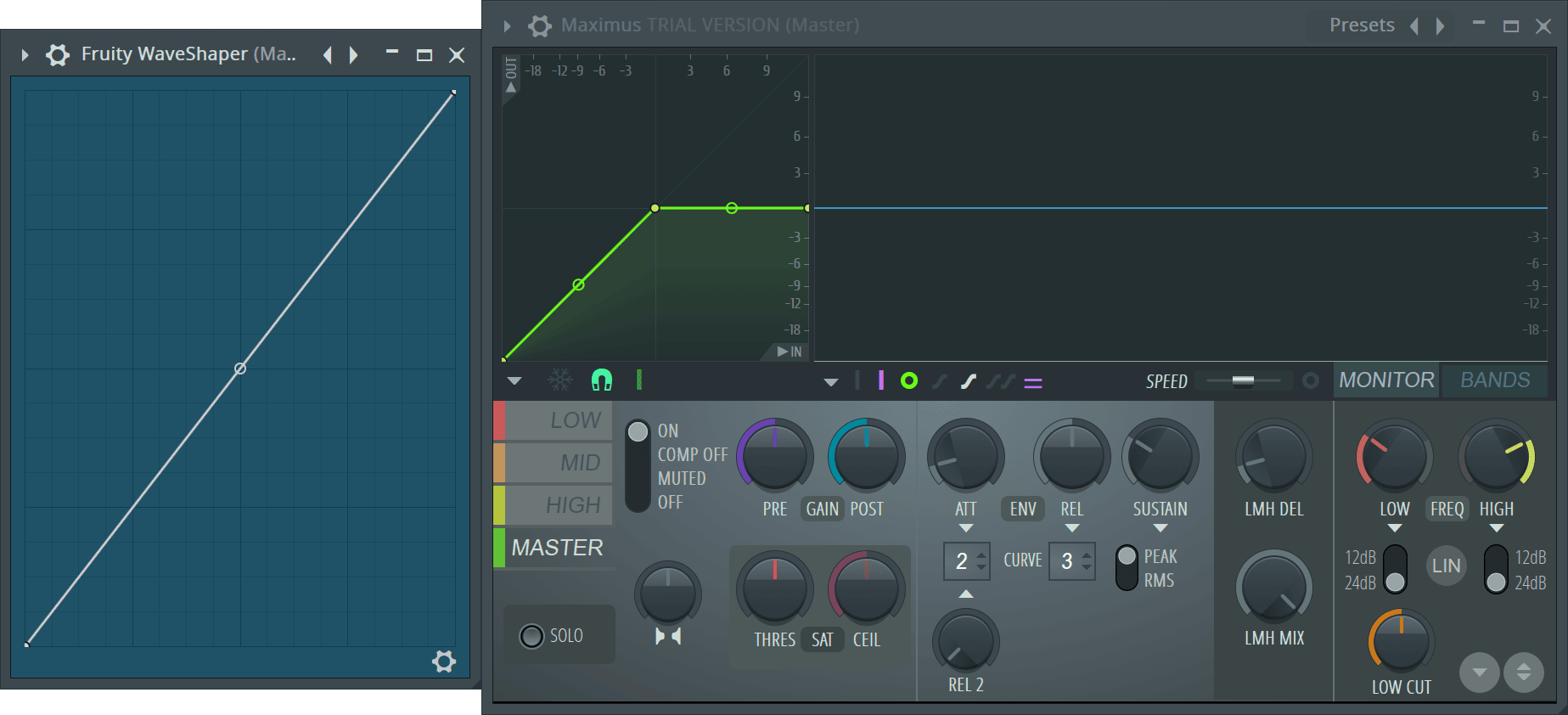 FL Studio WaveShaper & Maximus